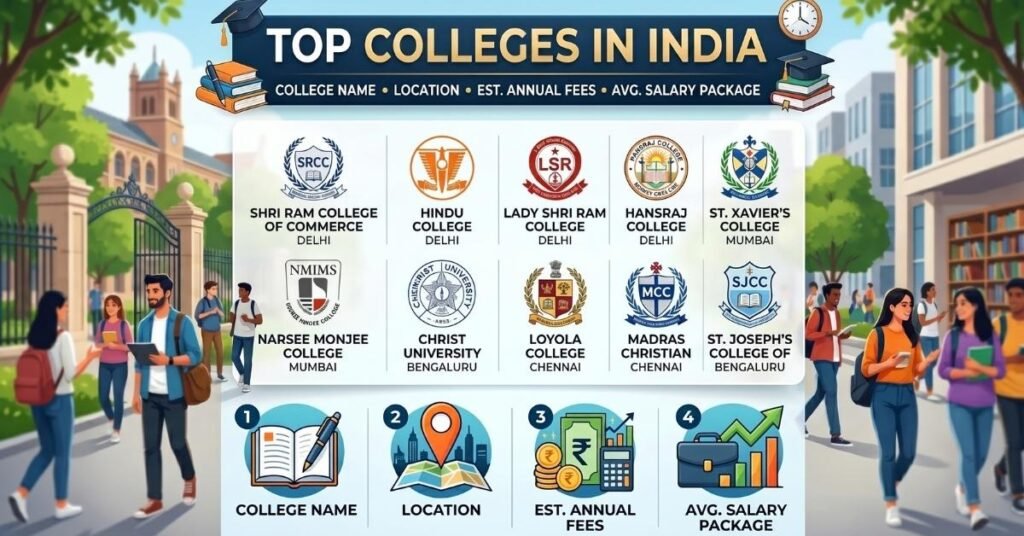 top commerce colleges in india