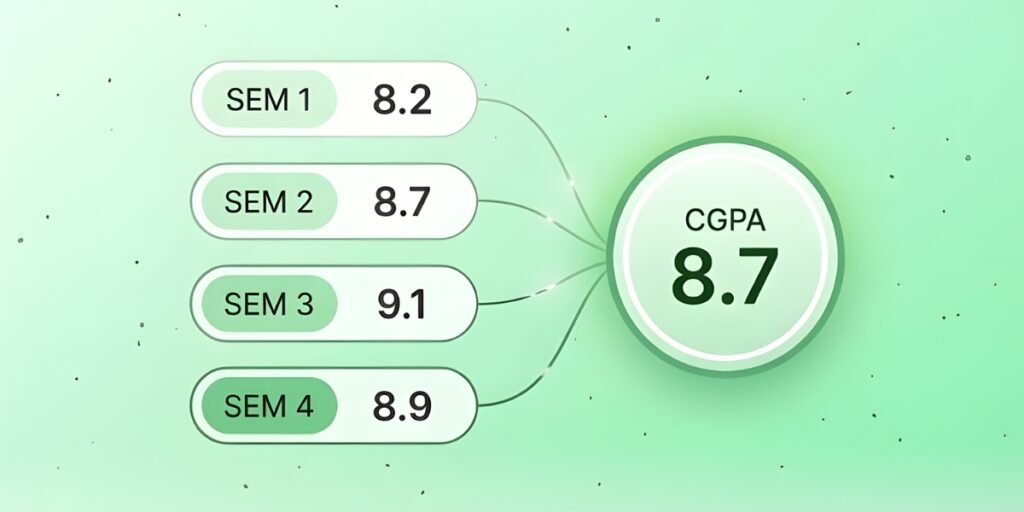 SGPA to CGPA Calculator